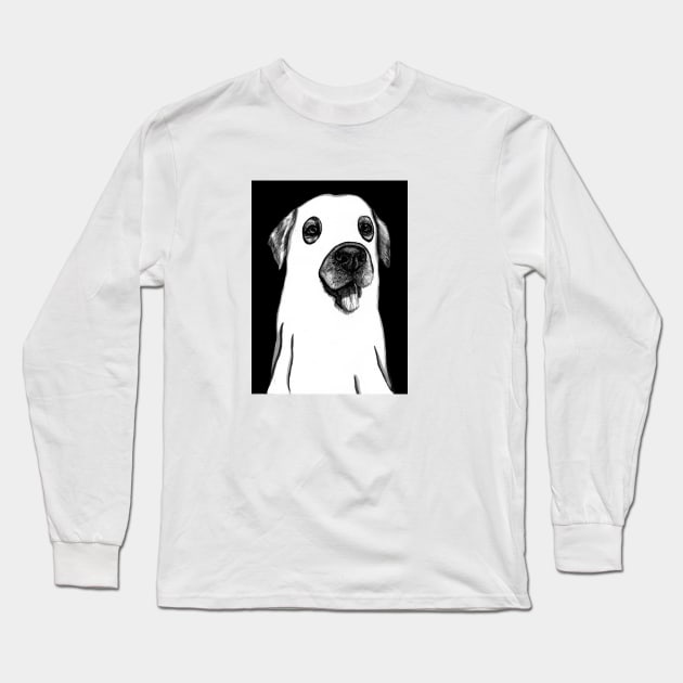 Ghost Dog Long Sleeve T-Shirt by Tasmin Bassett Art